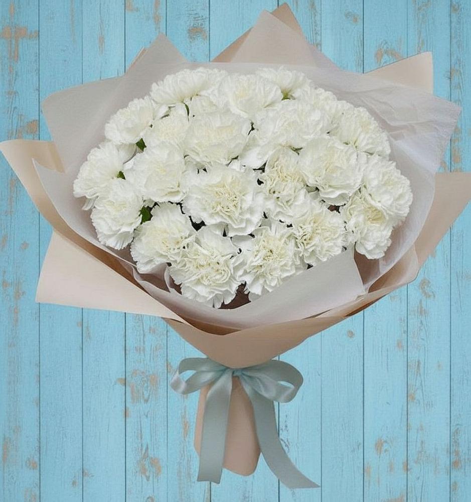 Букет цветов из: Гвоздики в Марьино Курской области