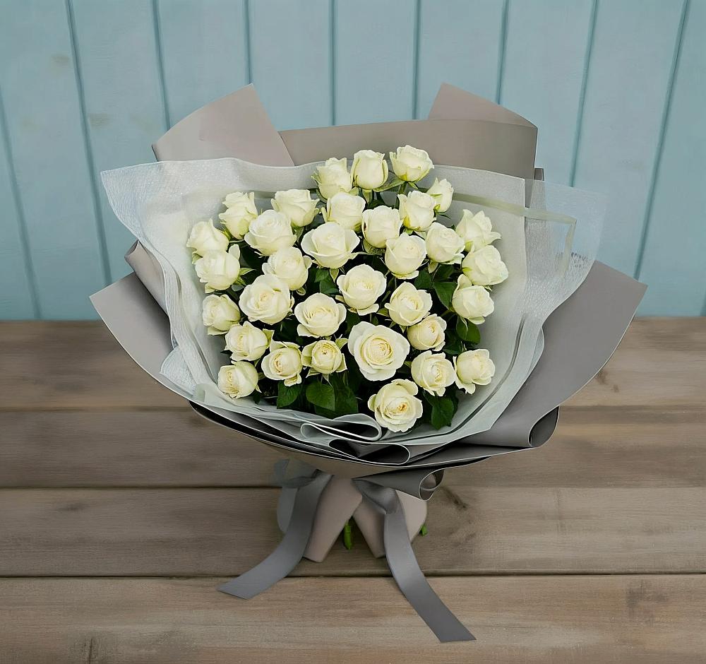 Букет Белоснежная нежность в Марьино Курской области