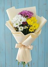 Букет цветов из:  Хризантемы в Марьино Курской области