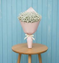 Букет цветов из:  Гипсофила в Марьино Курской области