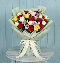 Букет цветов из:  Розы #REPLACE_PRED# Марьино Курской области
