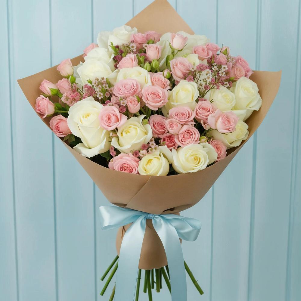 Букет цветов из: Розы в Марьино Курской области