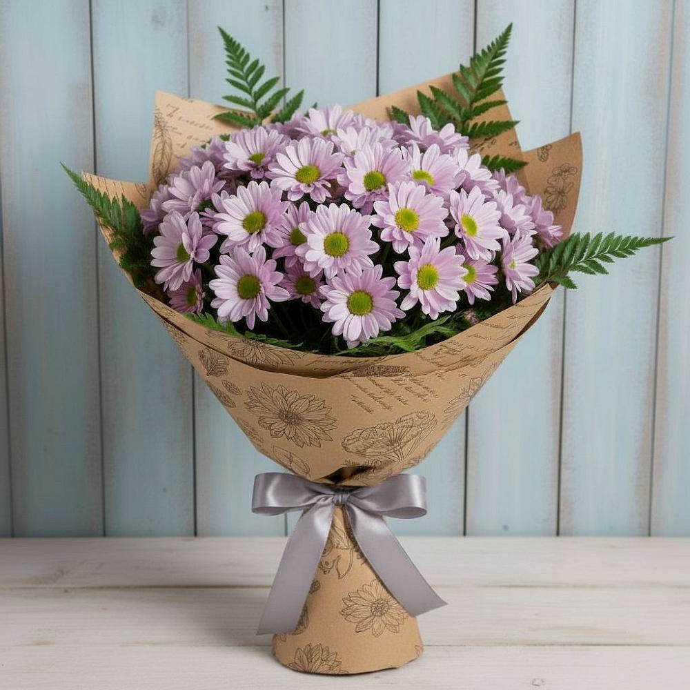 Букет цветов из: Хризантемы в Марьино Курской области