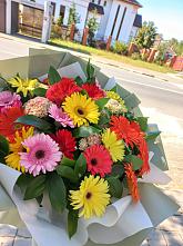 Букет цветов из:  Герберы #REPLACE_PRED# Марьино Курской области