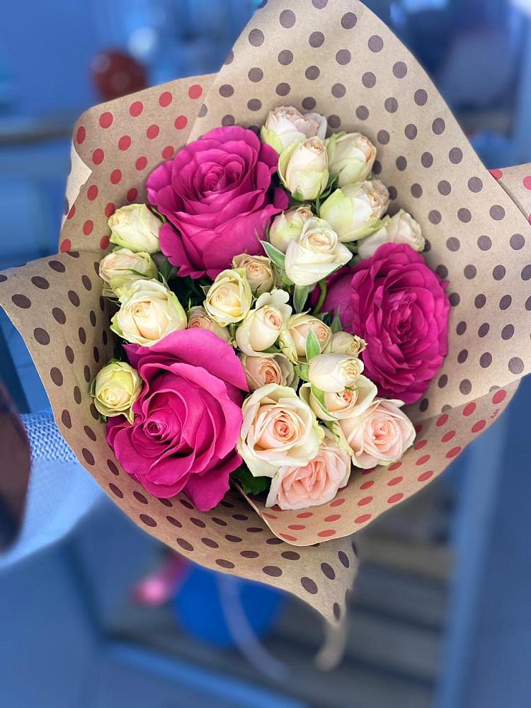 Букет цветов из: Розы в Марьино Курской области