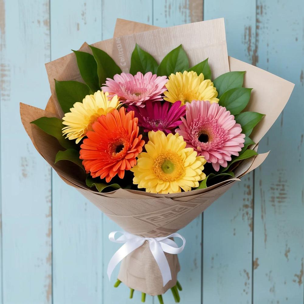 Букет цветов из: Герберы в Марьино Курской области