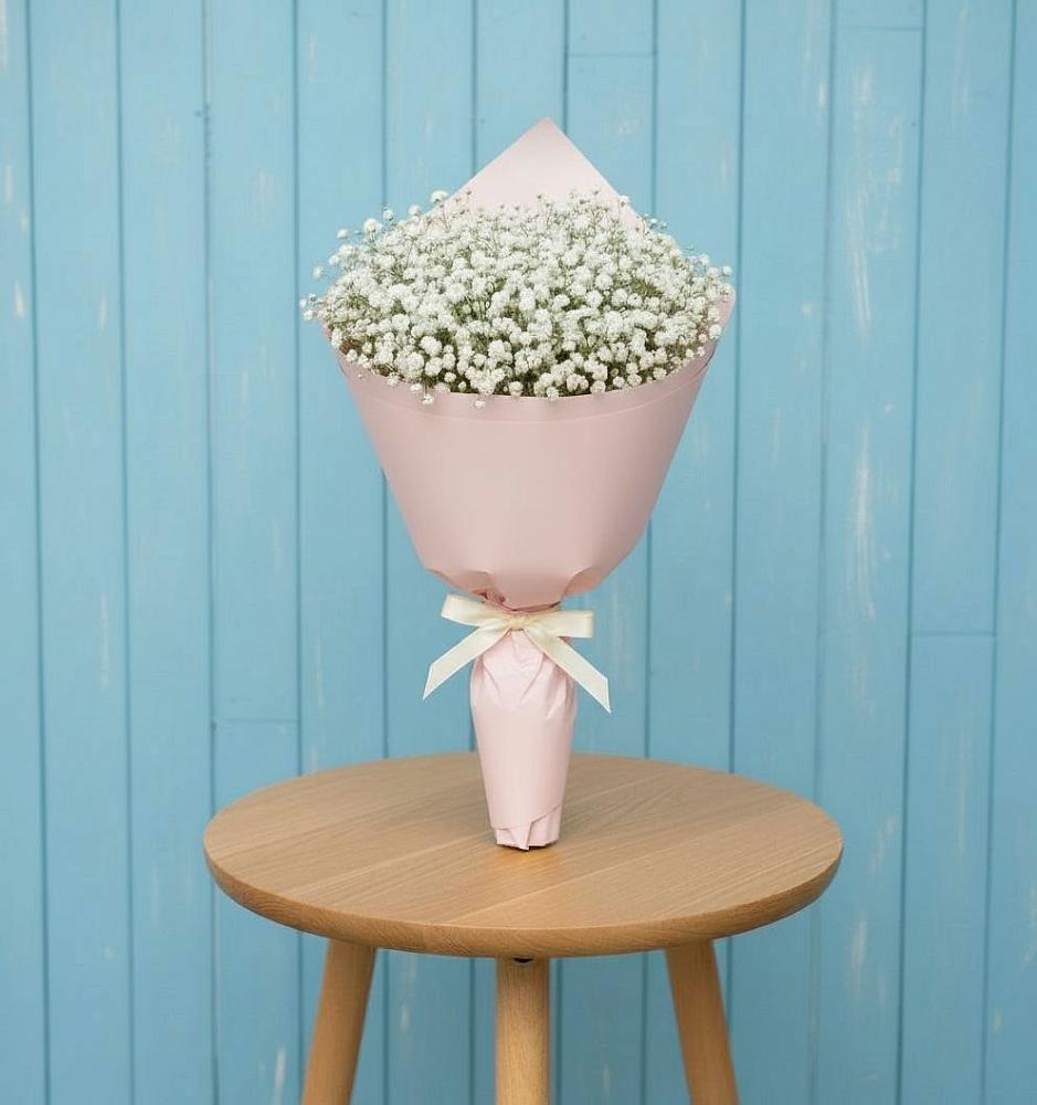 Букет цветов из: Гипсофила в Марьино Курской области