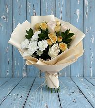 Букет цветов из:  Розы и Хризантемы в Марьино Курской области