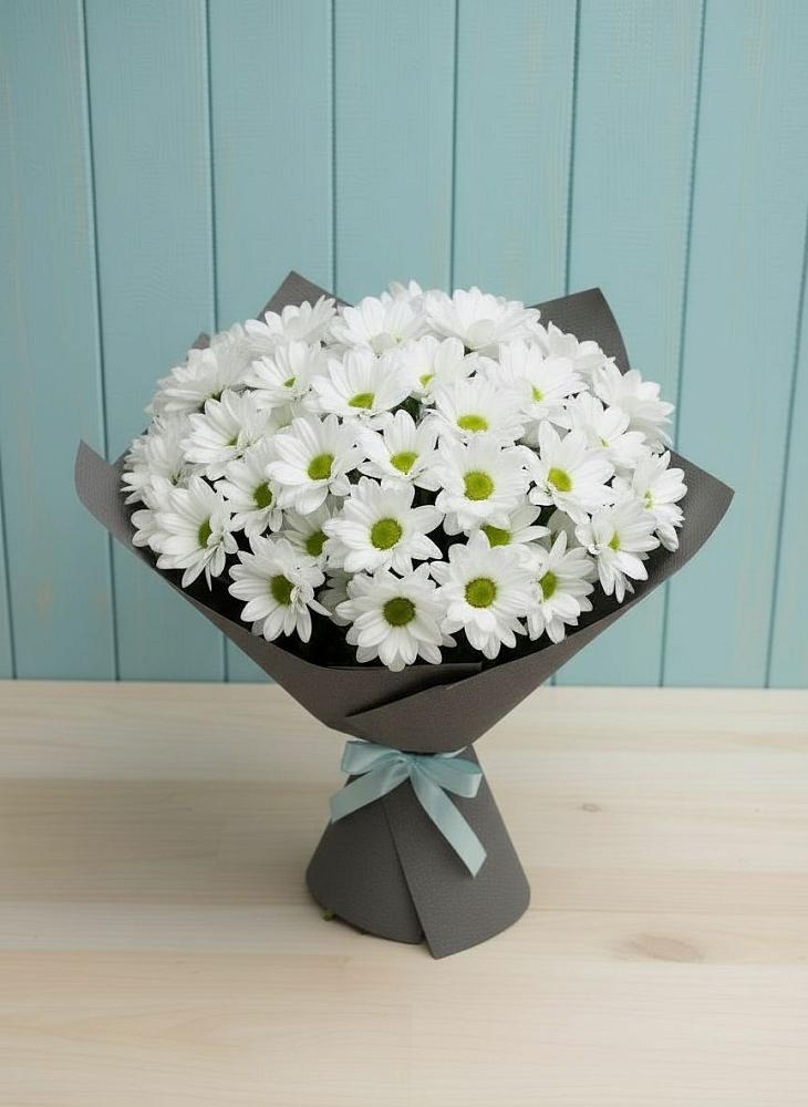 Букет цветов из: Хризантемы в Марьино Курской области