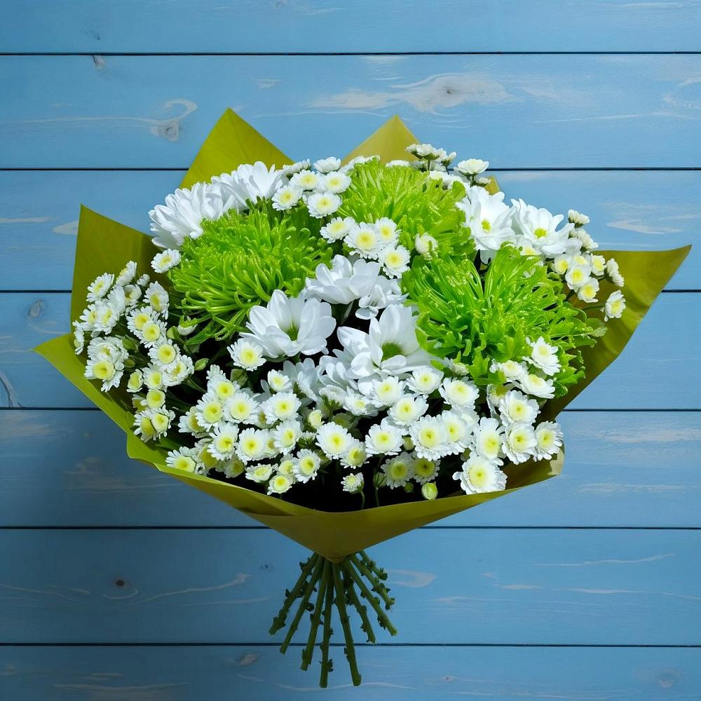 Букет цветов из: Хризантемы в Марьино Курской области