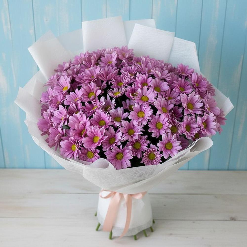 Букет цветов из: Хризантемы в Марьино Курской области