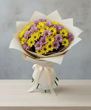 Букет цветов из:  Хризантемы в Марьино Курской области