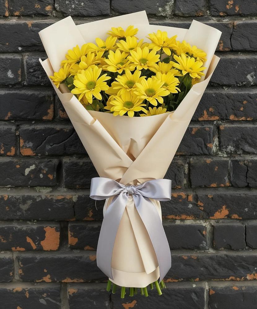 Букет цветов из: Хризантемы в Марьино Курской области