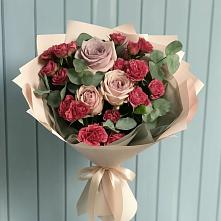 Букет цветов из:  Гвоздики и Розы #REPLACE_PRED# Марьино Курской области