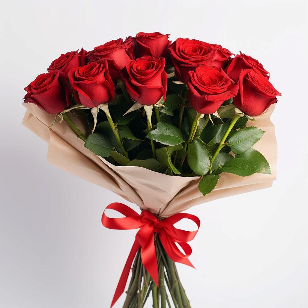 Букет 11 Красных роз Эдлесс Лав в Марьино Курской области