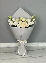 Букет цветов из:  Розы и Лизиантусы в Марьино Курской области